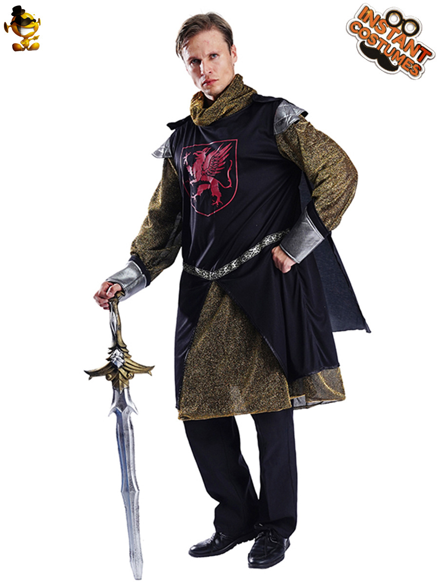 Traje de caballero medieval de los hombres adultos traje de rol traje de escenario traje de rendimiento Cosplay Masquerade