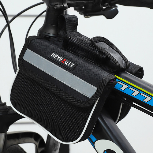 Bicycle bag mountain bike front bar bag single bike tube saddle bag crossbar bag supply cycling phone bag cycling gear bag