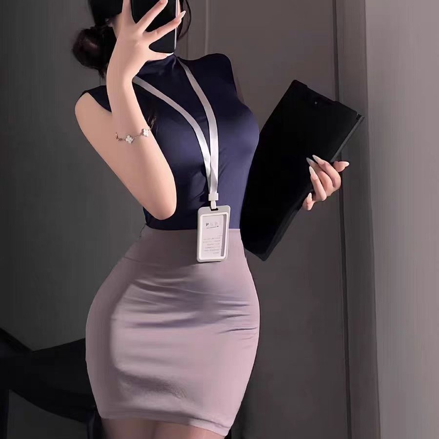 Love Is Like Clothing, Sexy Lingerie, Pure Secretary Hip Skirt, Stewardess Temptation Uniform, No Need to Take Off Qqny Love Lingerie, Fun Female Abstinence