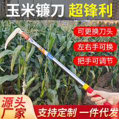 トウモロコシのわらを刈る専用のトウモロコシの鎌は豆のヒマワリの草刈刀の多機能の一体を切って頭を換えて草刈りをします。