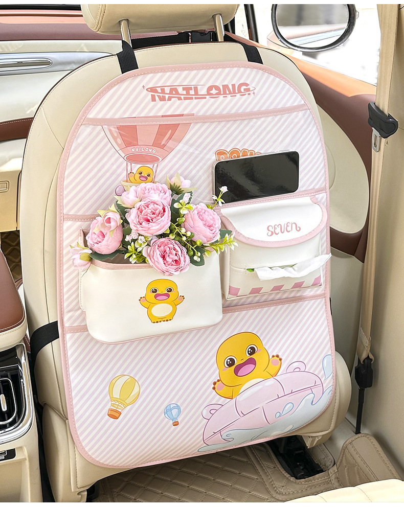 Car Seat Back Dining Table Storage Hanging Bag Car Seat Back Small Table Car Rear Seat Rear Anti-Dirty Storage Rack