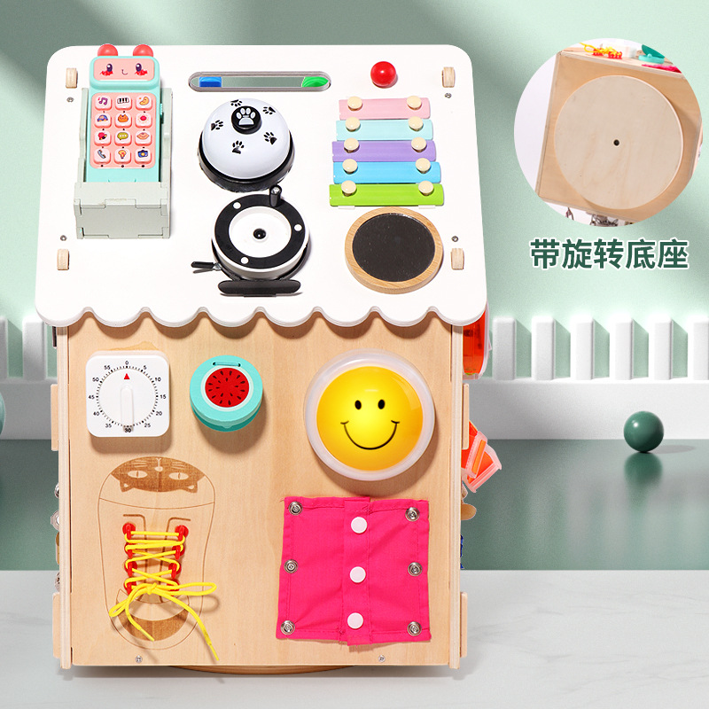 Montessori educación temprana bebé casa ocupada caja DIY juguetes educativos Montessori Niños 1-3 regalo de cumpleaños