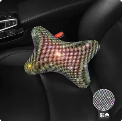 Sürətlər qutusu və əl tormozu başlıqları | headrest waist support pillow armrest - colored-diamond-star-fashion-headrest-one