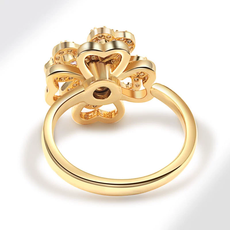 Zirconium, one size sexy ring, for import, flowered