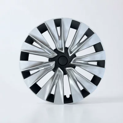 Hub cover Y wheel hub caps 19inch - 19inch-old-y-new-star-model-black-and-silver-set-of-4