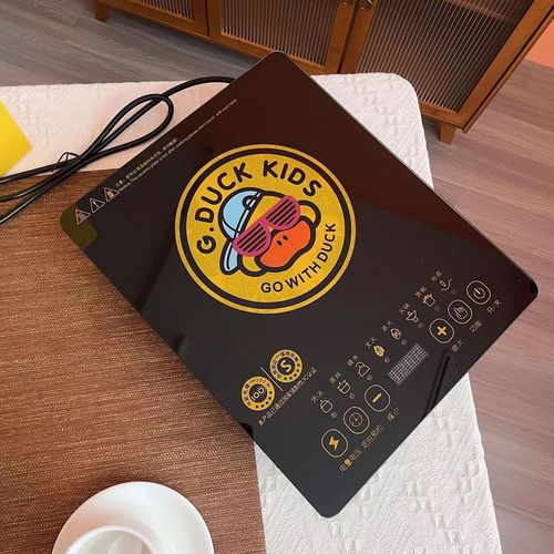 Hello Yellow Duck Household Induction Cooker with Smart Touch Screen, Ultra-Slim High Power Microcomputer Model Induction Cooker Gift