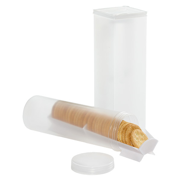 Caja de plástico fresco caja de pastelería transparente galletas papas fritas crujiente pastel de Luna titular de comida cuadrado redondo sellado tarro caja de embalaje