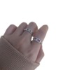 Genuine small design pin, cute universal chain, adjustable ring, simple and elegant design