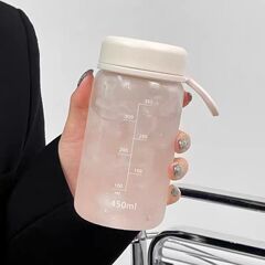 Ins高颜値プラスチックカップ高温防止携帯カップ学生シンプルでフレッシュなカップとお茶漏れカップ