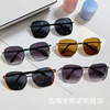 Fashionable sunglasses suitable for men and women, square sun protection cream, glasses, new collection, internet celebrity, Korean style, UF-protection