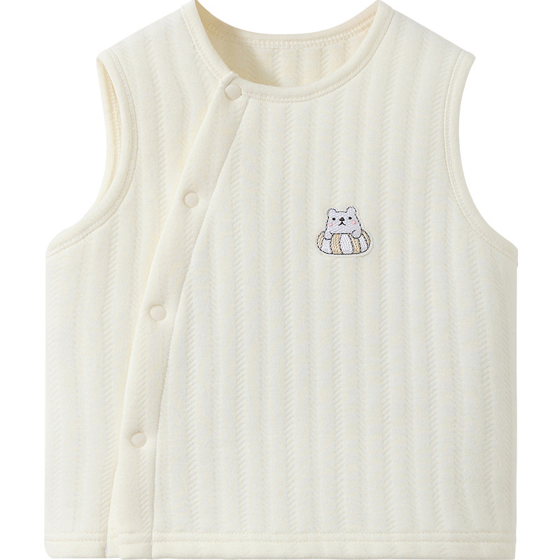 Chaleco de bebé primavera, otoño e invierno, recién nacido, cálido, acolchado fino para niños, chaleco de fondo para niños y niñas, chaleco de bebé