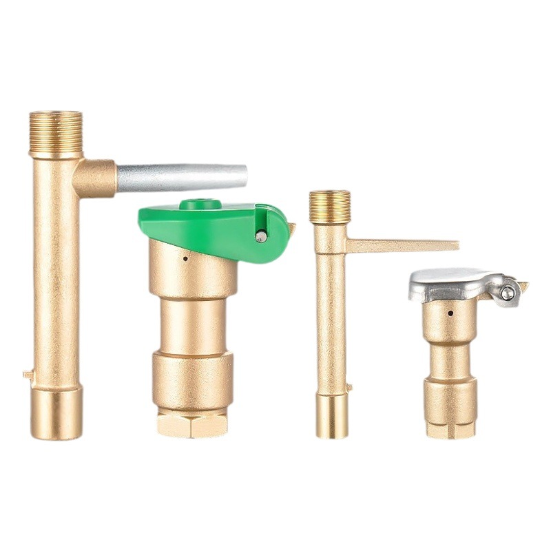 Fuente de la fábrica latón válvula de admisión de agua rápida 6 puntos DN201 pulgadas DN25 jardín Greening césped lavado de coches Extractor de agua