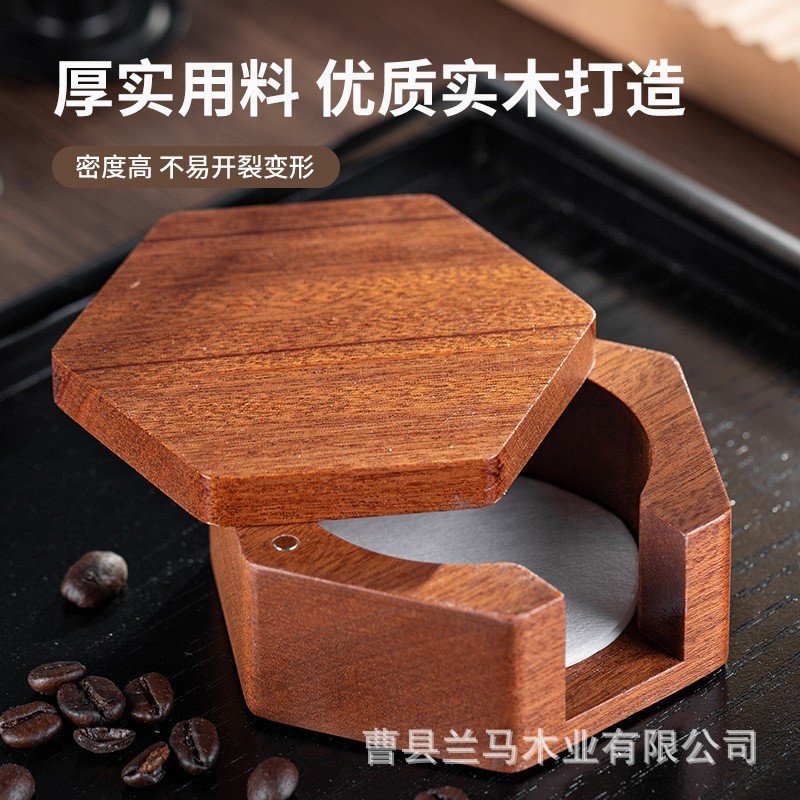 木製濾紙ボックスコーヒーフィルター紙収納ボックスカバー付きバーオーナメントサペリ木製濾紙無垢材収納ボックス|undefined