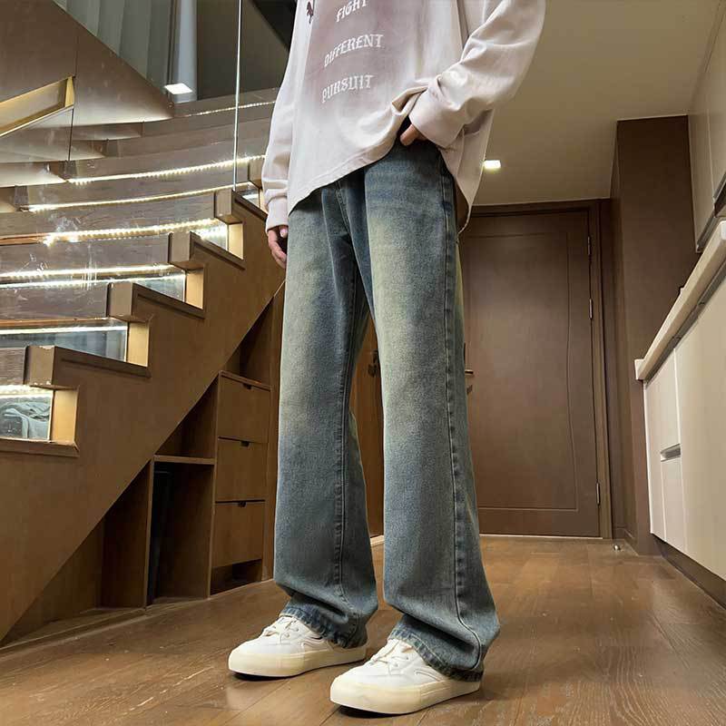 Retro Tall Skinny High Street Slightly Spicy Jeans Retro Design Loose Slightly Slax Jeans 6774 P 45