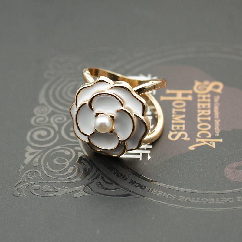 De gama alta de seda bufanda hebilla Camelia de doble uso de la decoración grande bufanda chal hebilla abrigo cinturón hebilla de joyería en la acción al por mayor