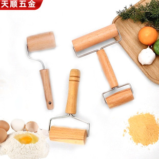 Household Solid Wood Manual Dumpling Wrapper Rolling Pin Baking Tool Non-Stick Roller Type Noodle Rolling Pin in Stock