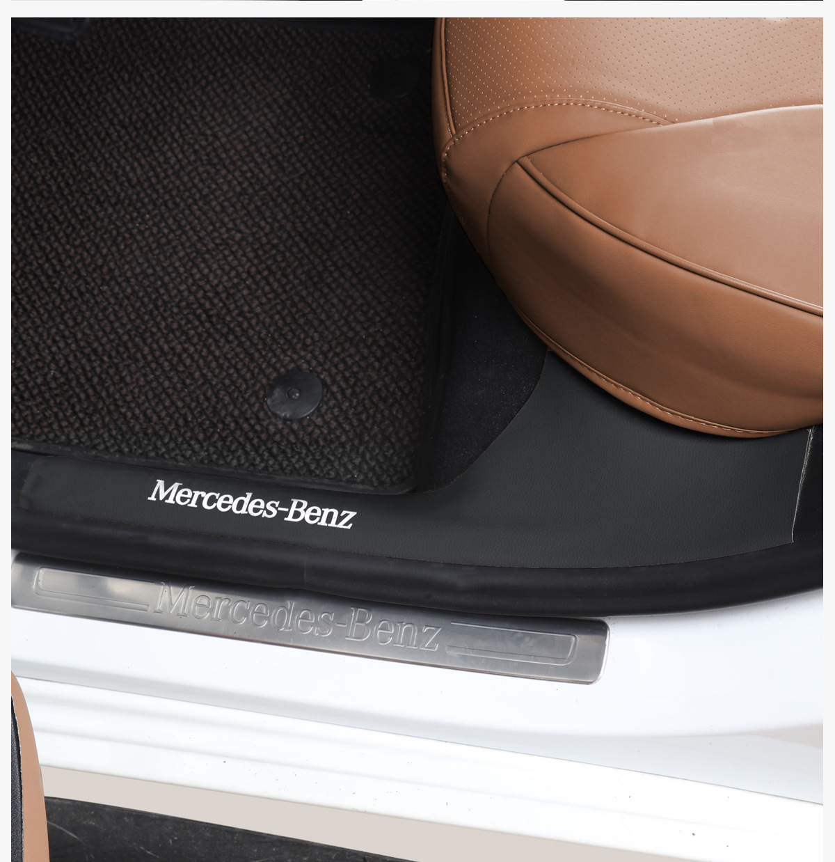 24 Models of Mercedes-Benz New E-Class E300L Door Seat Back Anti-Kick Pads, Car Interior 260L Accessories Modified for Decoration W214 Anti-Slip