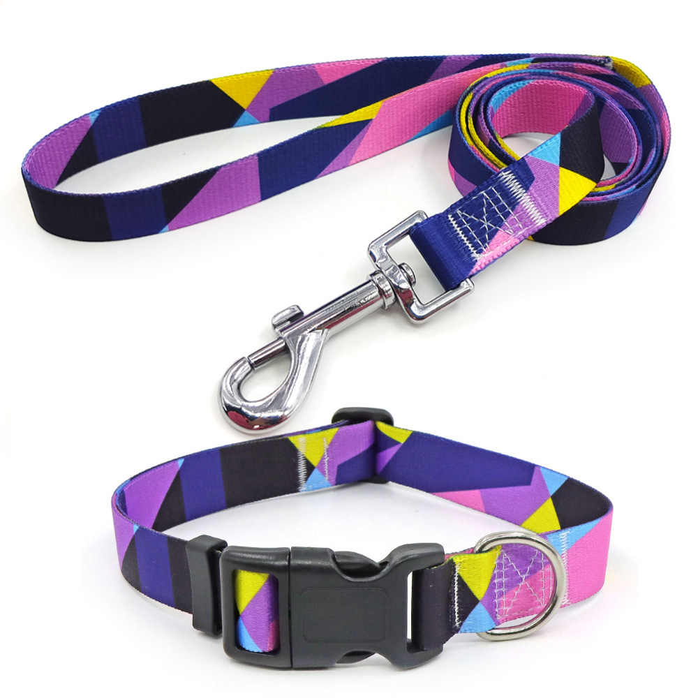 Amazon al por mayor collar de mascota corda de tracción al aire libre paseo perro collar perro collar en el viento