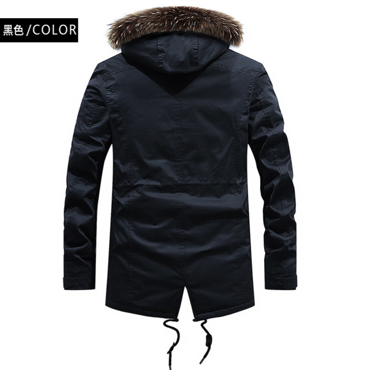 2022 nueva chaqueta de algodón de invierno juvenil hombre largo y delgado ropa de algodón lavado con agua gruesa chaqueta de algodón ropa de moda
