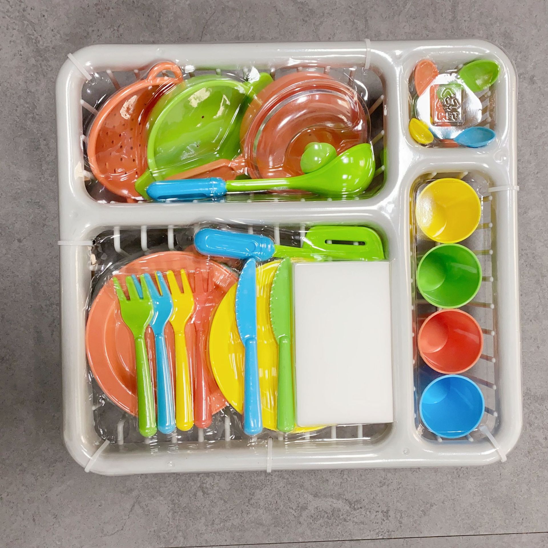 Transfronterizo niños jugar casa vajilla cesta creativa juguetes cocina vajilla traje utensilios de cocina combinación Amazon Juguetes