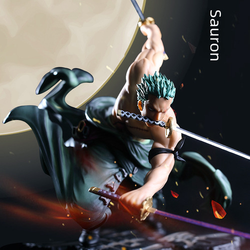 Wholesale Anime Figures: Three Thousand Worlds Solon, Three-Blade Style Straw Hat Crew Anime Figure Model Boxed Wholesale