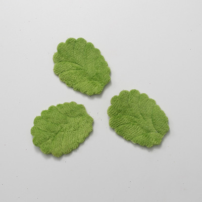 simulation Plush Leaves Jewelry DIY Jewelry Ultrasonic wave Embossing children Leggings Shoes accessories parts