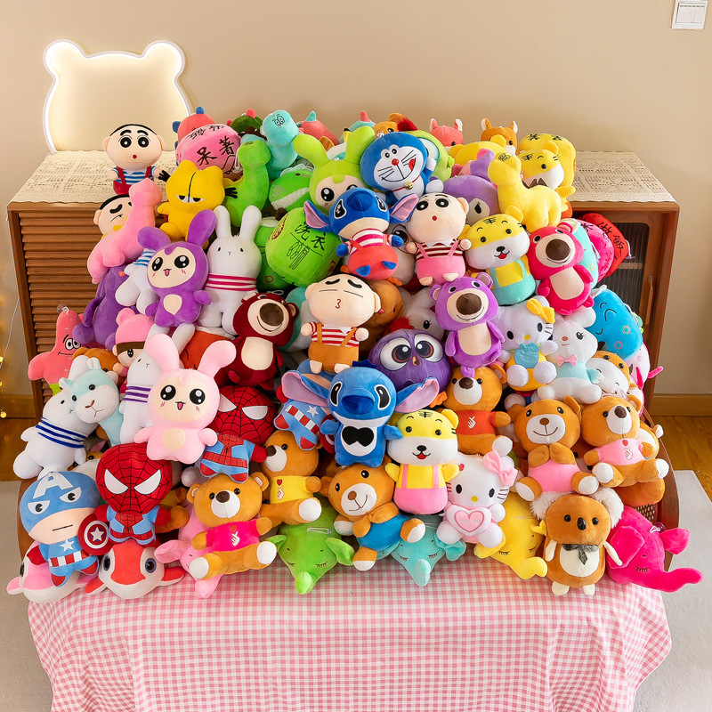7inch Claw Machine Plush Toys Wedding Throw Dolls Small Toys Popular Suction Cup Dolls Source Factory
