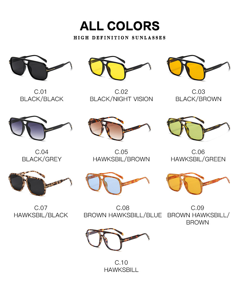 76g Weight Full Frame Glasses Structure Sunglasses Classification Ac, UV400 Protection Lens Material Square Glasses Style Holiday, Travel Occasion Solid Color Pattern Unisex Gender Simple Style, Classic Style Style Simple Style Classic Style Solid Color Ac UV400 Protection Square Full Frame Women's Sunglasses 6