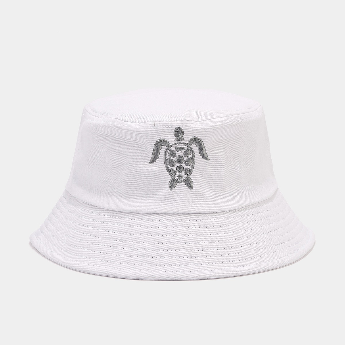 Nuevos productos de comercio electrónico transfronterizo tortuga bordada algodón sombrero de pescador sombrero de sombrero masculino