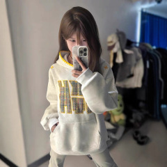 国潮牌刺绣连帽卫衣女春秋款oversize美式复古高街秋冬慵懒风外套