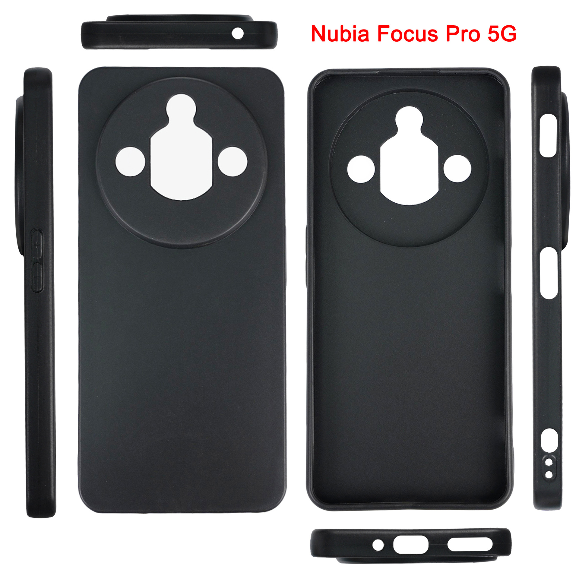 适用中兴努比亚 Nubia Focus Pro 5G全磨砂透明手机壳TPU素材防摔