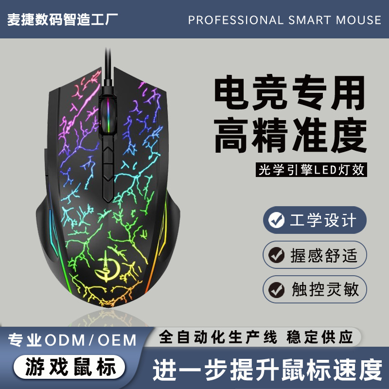 Juggernaut Clan Wired Gaming Mouse - Esports-Specific Dormitory Game-Changer for Upset Wins - High Dpi, Precise Positioning