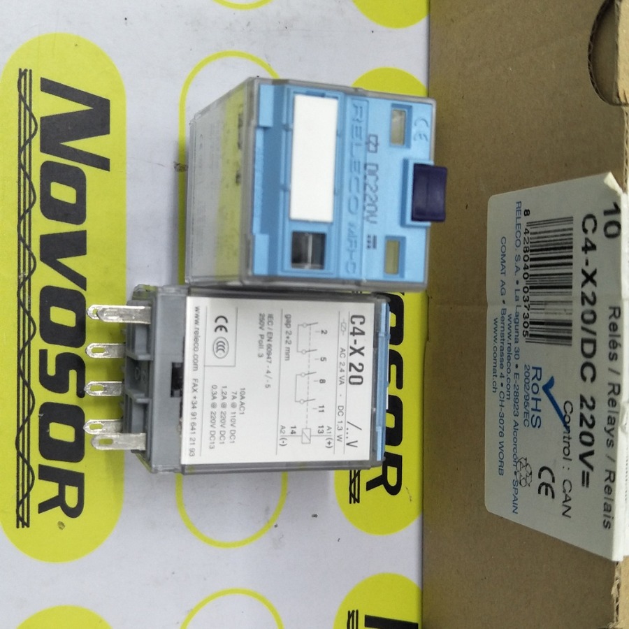 RELECO继电器C4-X20  220VDC 宜科COMAT先咨询再订期货