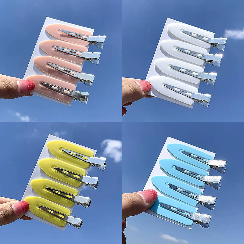 Заколка Hairgrip бесследная, пластик и железо, 59 × 18 мм, многоцветная