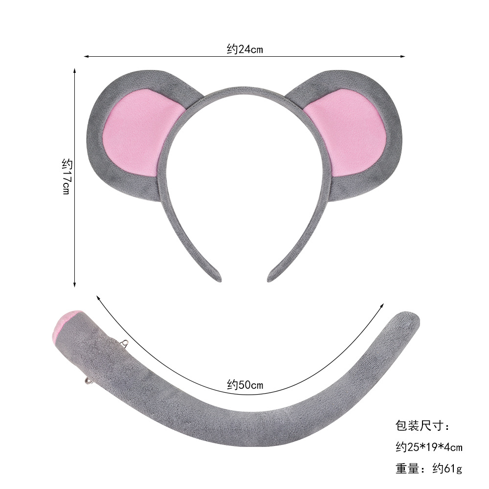 Nuevo tocado de animales de Halloween suministro transfronterizo Venta caliente diadema de ratón lindo Mickey Mouse diadema oreja