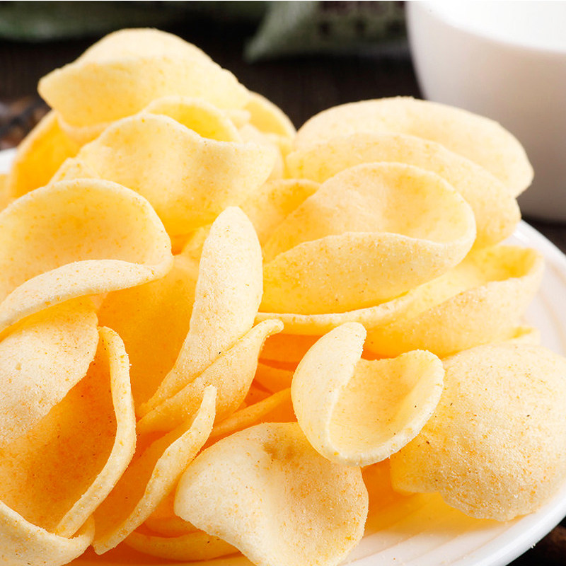 Shanghaojia Fresh Shrimp Strips, Onion Rings, Puffed Snack, Nostalgic Small Snacks, 80g Bag, Bulk Box, Large Wholesale