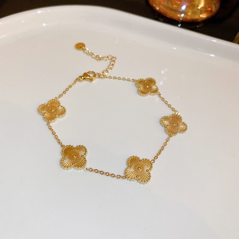 锆石花朵手链时尚精致个性百搭手环轻奢气质高级感手饰设计感小众|undefined