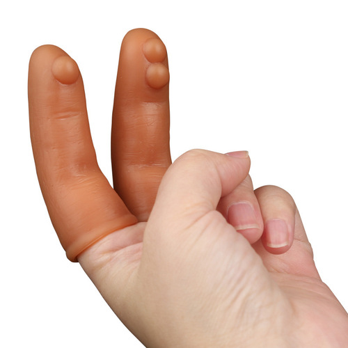 Liquid silicone high-elastic finger-picking cots, couple finger cots, lesbian lesbian LES masturbation set, adult orgasm set