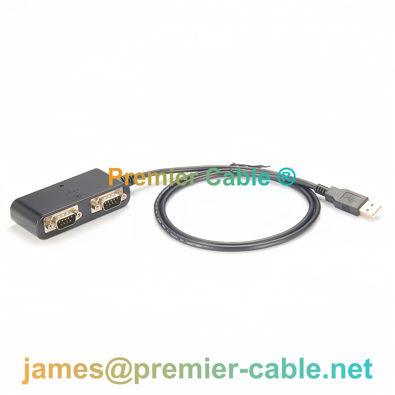 USB to Rs422 Rs485 Dual-Port Db9 Serial Port Converter Hub Industrial-Grade 2-Port Serial Adapter