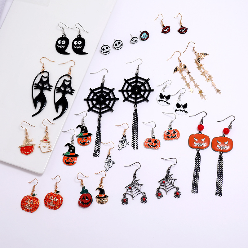 Fashion Skull Alloy Plating Women's Drop Earrings 1 Pair display picture 4