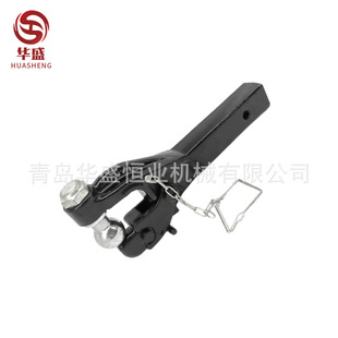 Cross-Border Quality Tiger Head Hook with Ball and Arm, Spray Plastic High-Strength Trailer Hook, Off-Road Vehicle Rescue Trailer Hook