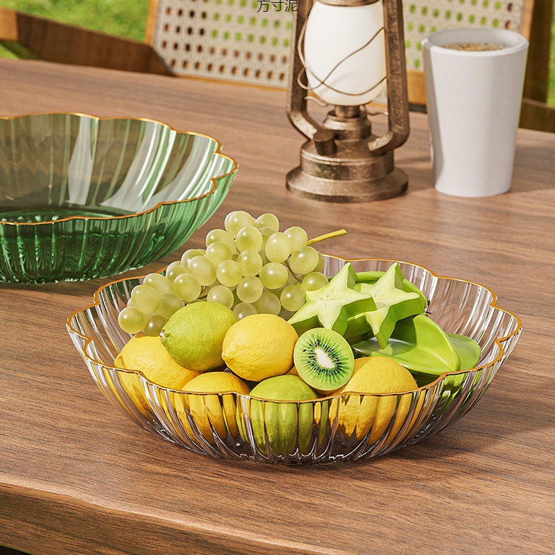 Sala de estar casera mesa de té bandeja de frutas de bocadillos bandeja de frutas de lujo ligero simple fábrica de dulces de frutas secas