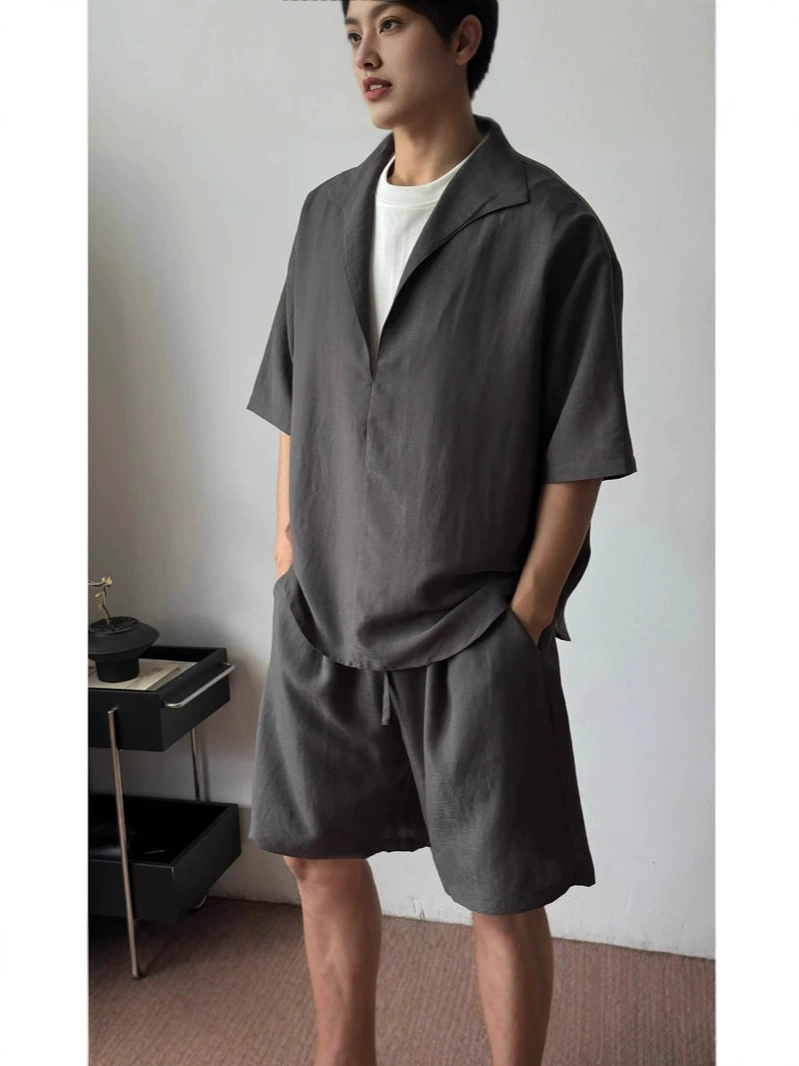 Set, men's shirt, simple and elegant design