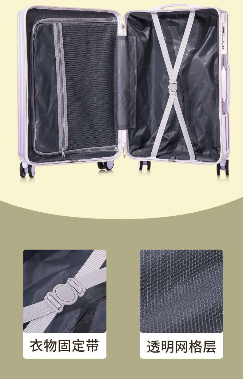 1901Rainbow colored luggage-Fashion Package