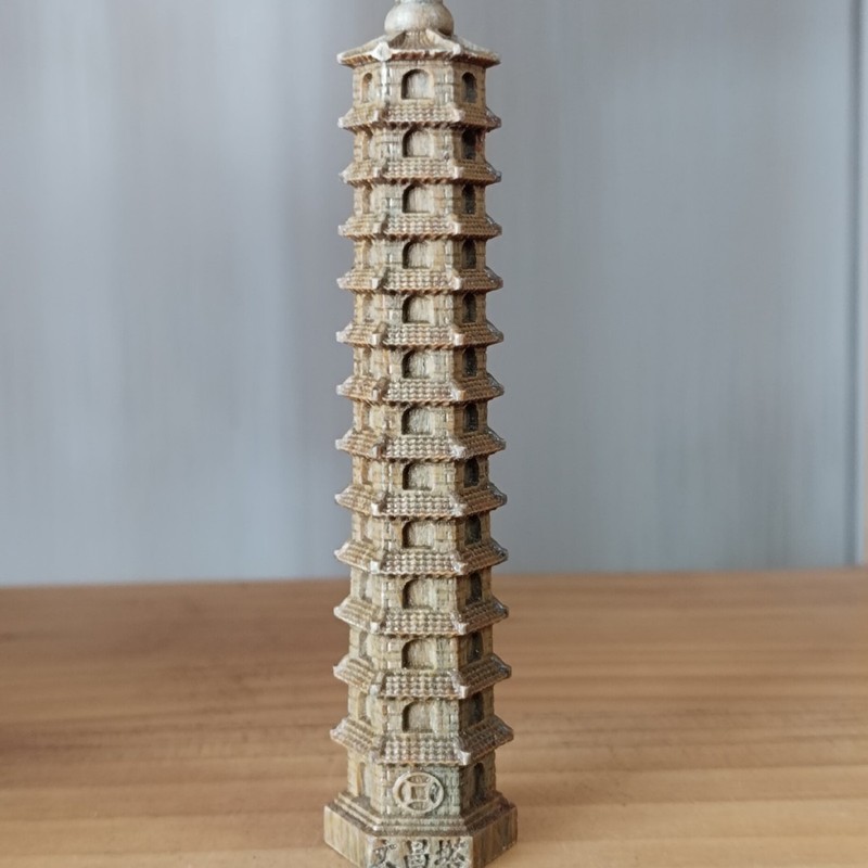 緑白檀 7 層 9 層 13 層文昌塔装飾品無垢材彫刻ホーム学生デスクオフィス装飾|undefined
