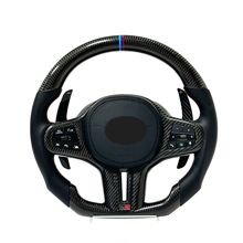 适用于宝马X1MX2M F48F49F39改装M运动曜夜版丁字裤碳纤维方向盘