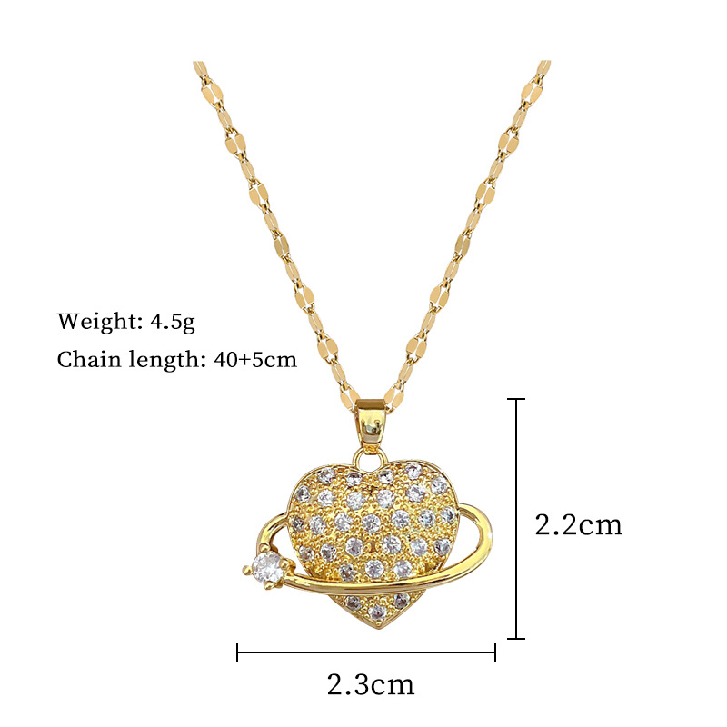 Gorgeous Diamond Collarbone Chain Necklace For Women Titanium_voghion.com