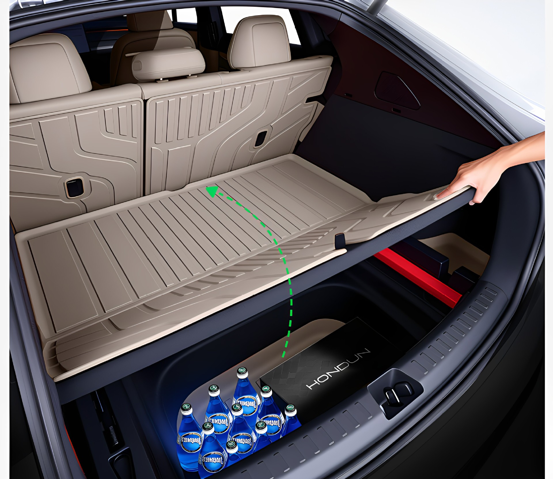 Suitable for the Li Auto i9, this TPE trunk mat is a 2026 new model, and it's a comprehensive collection of interior modification and decorative accessories, including floor mats