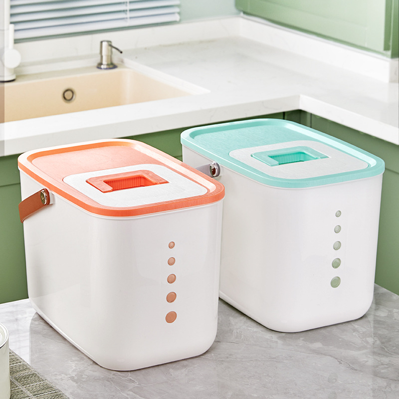Home-use anti-insect, anti-moisture, anti-moth sealed large rice bucket/rice chest, multi-grain canister, enlarged rice flour storage box