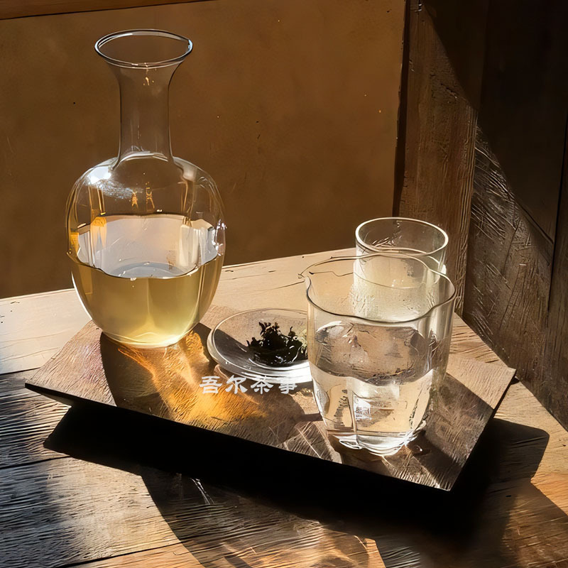 Tea House Tea Room Tea Cold Extraction Pot Glass High Temperature Resistant Tea Cup Tea House New Chinese Afternoon Tea Cold Tea Tea Set